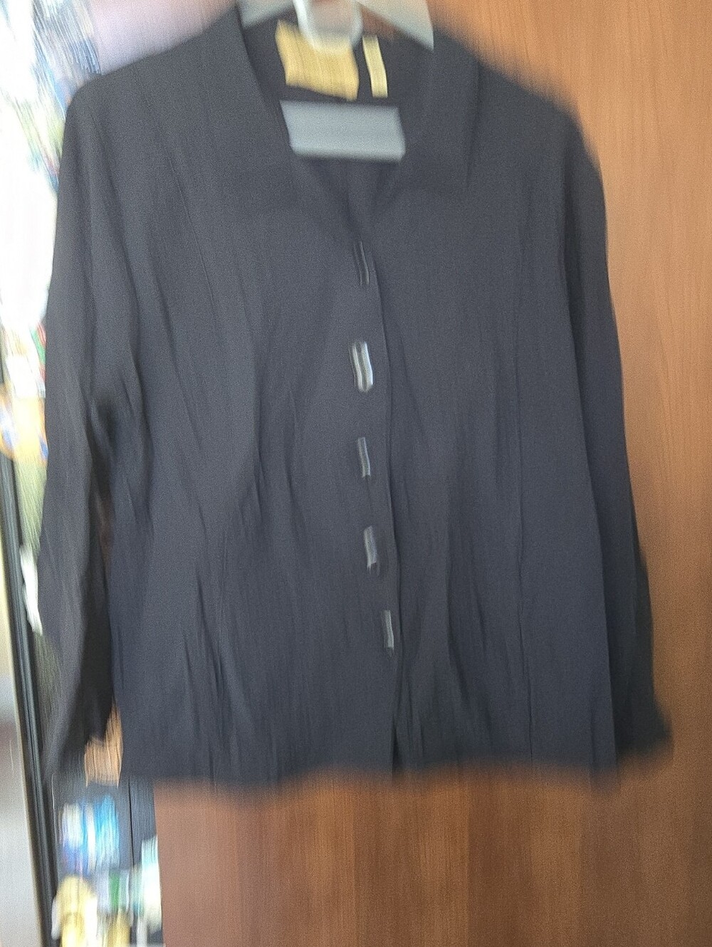 Classic Women's Black Button-Down Shirt